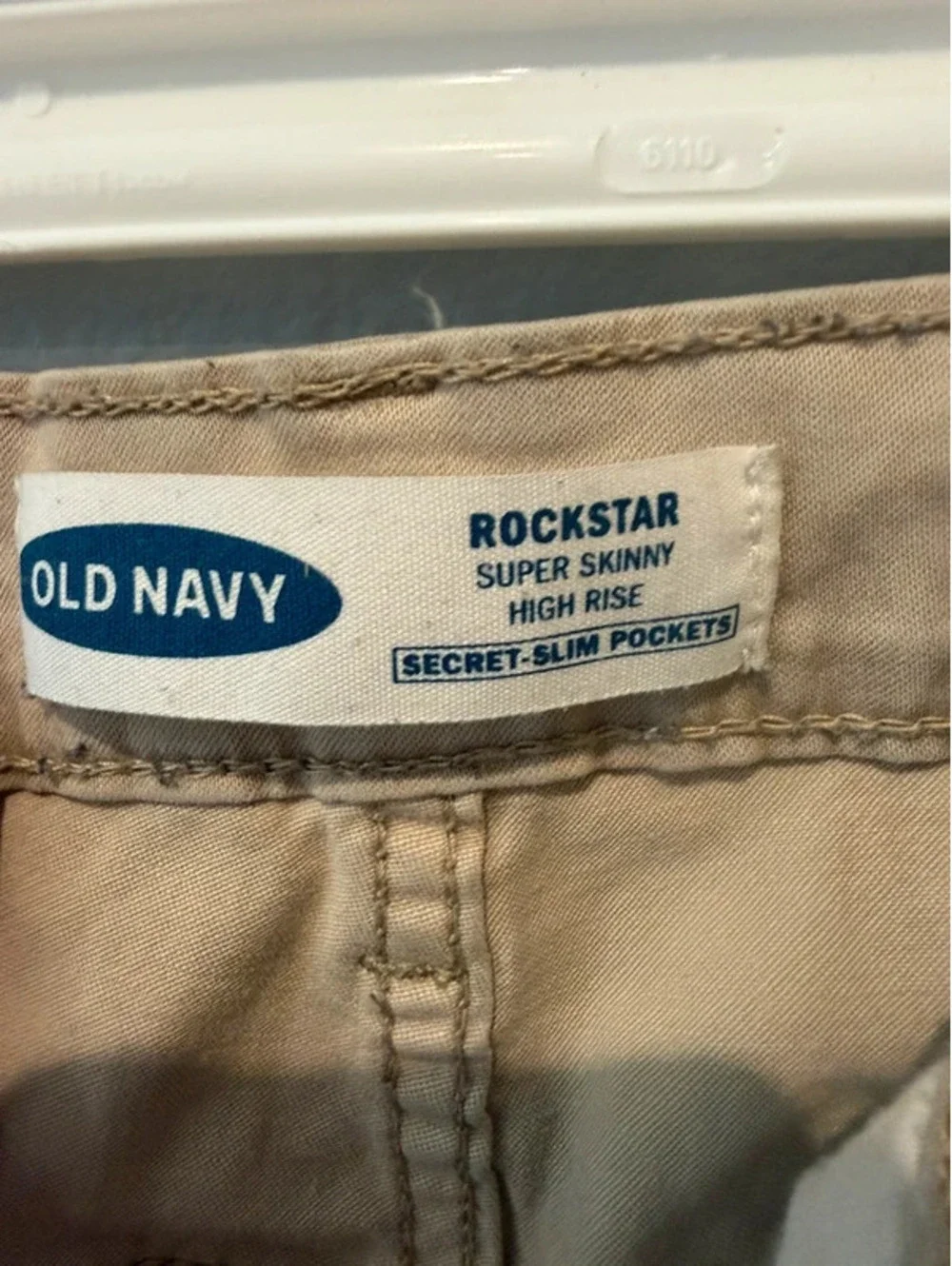 Old Navy Rockstar Super Skinny High Rise Pants Size 16 Tan